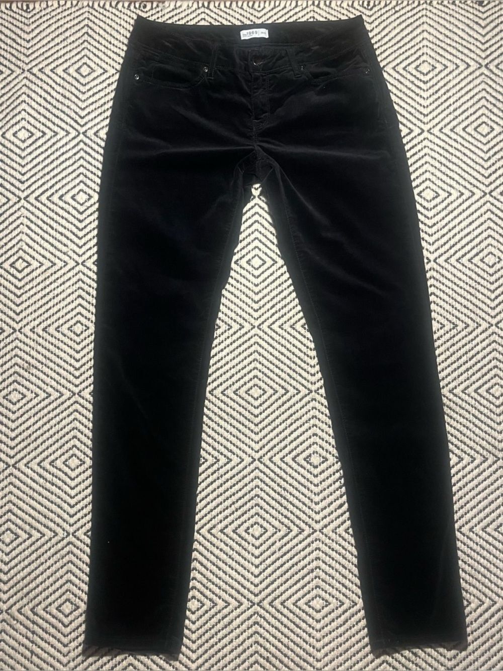 Black Velvet Cotton Gap Jeans Pants 29 8